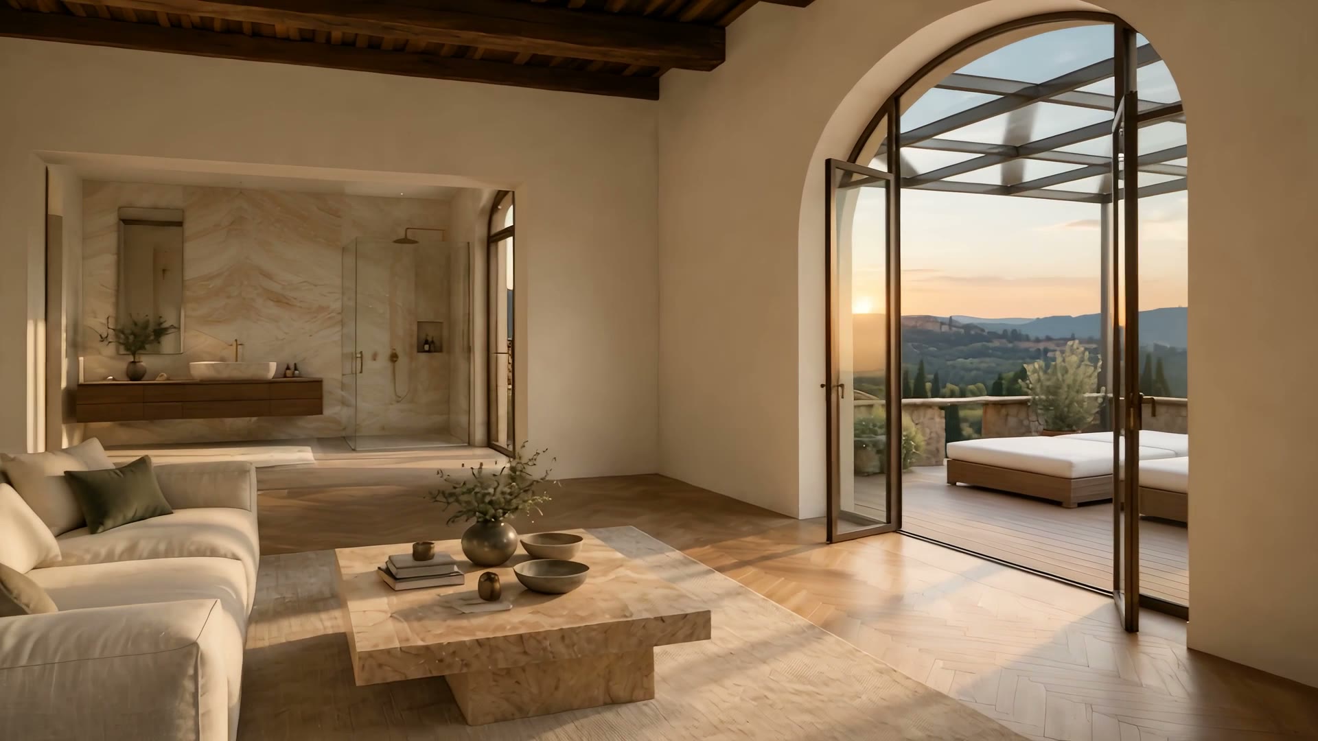 L'arredo che si posa nella stanza finita